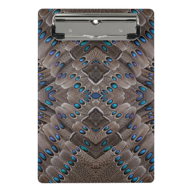 Fractal Design Pheasant Feather Mini Clipboard (Front)