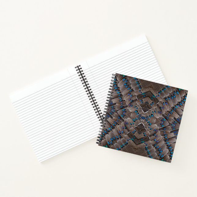 Fractal Design Pheasant Feather Notebook (Inside)