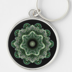 Fractal fancy ornament key ring