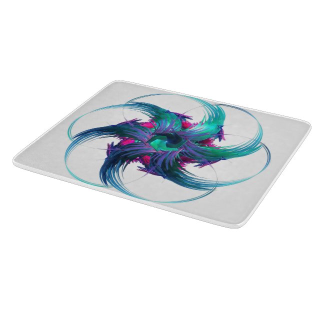 Fractal Fantasy Swirls Cutting Board (Corner)