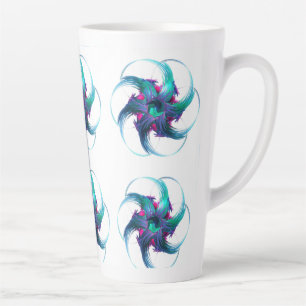 Fractal Fantasy Swirls Latte Mug