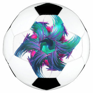 Fractal Fantasy Swirls Soccer Ball