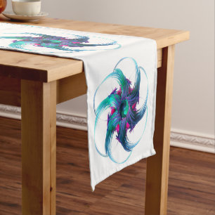 Fractal Fantasy Swirls Table Runner