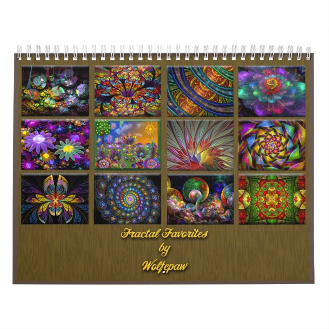 Fractal Favourites Medium Calendar (Cover)