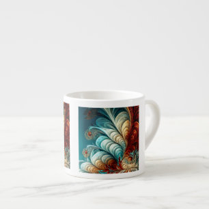 Fractal Feathers Espresso Mug 