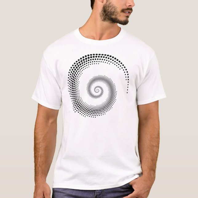 Fractal Fibonacci snail Sticker T-Shirt (Front)