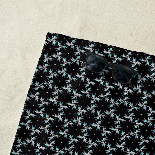 Fractal Finesse Beach Towel (In Situ)