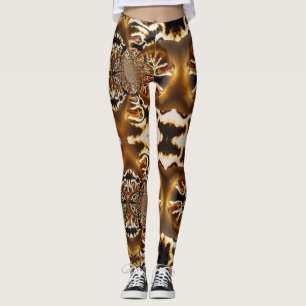 Fractal Fire Magic Custom Leggings