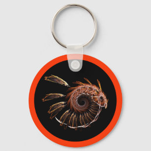Fractal Firebird Key Ring