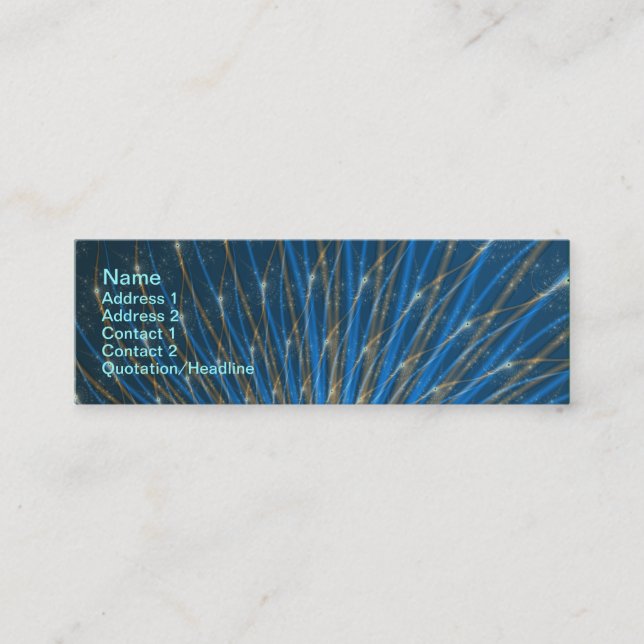 Fractal Fireworks Business Card (Front)