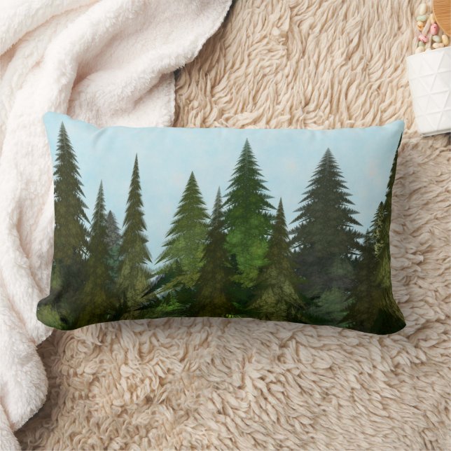 Fractal Firs Lumbar Cushion (Blanket)