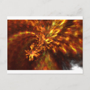 Fractal Flame Art Postcard