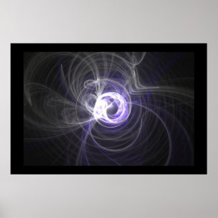 Fractal Flame : Circles of light Poster