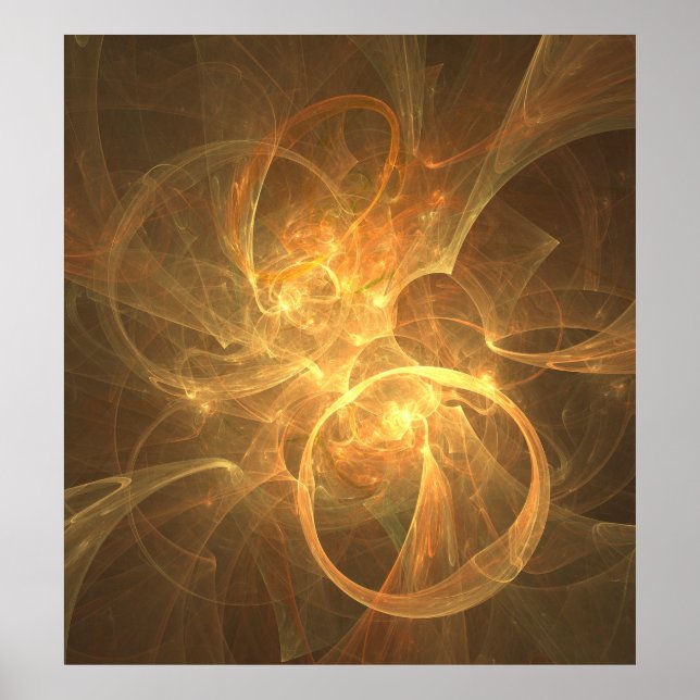 Fractal flame space energy fantasy poster (Front)