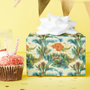 Fractal Floral in the Clouds Wrapping Paper