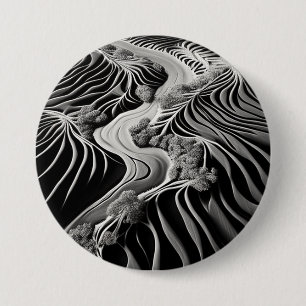 Fractal Flow 7.5 Cm Round Badge