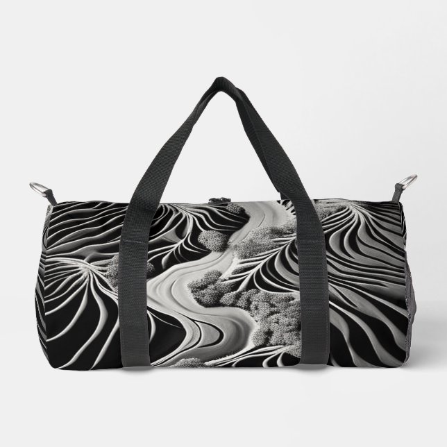 Fractal Flow Duffle Bag (Front)