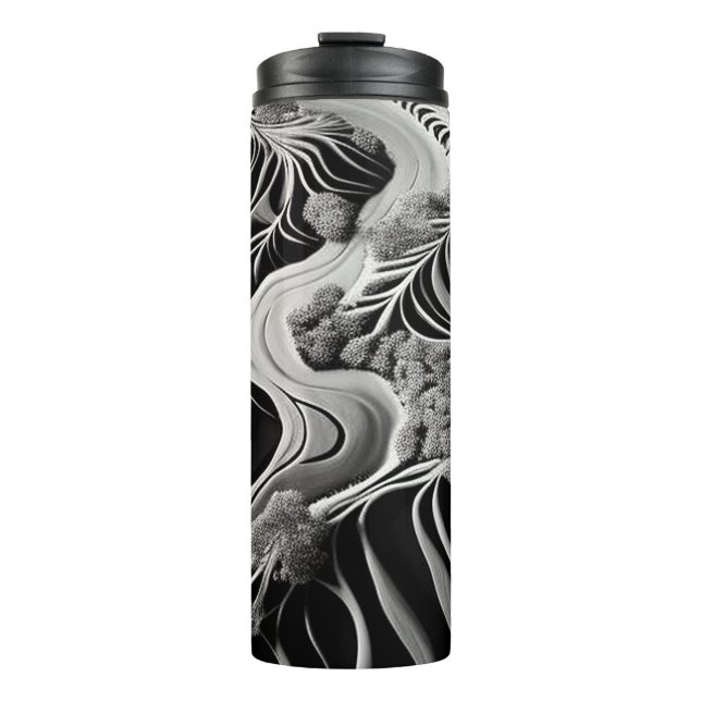 Fractal Flow Thermal Tumbler (Front)