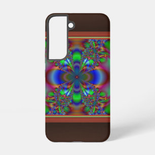 Fractal Flower In Multi Colours Samsung Galaxy Case