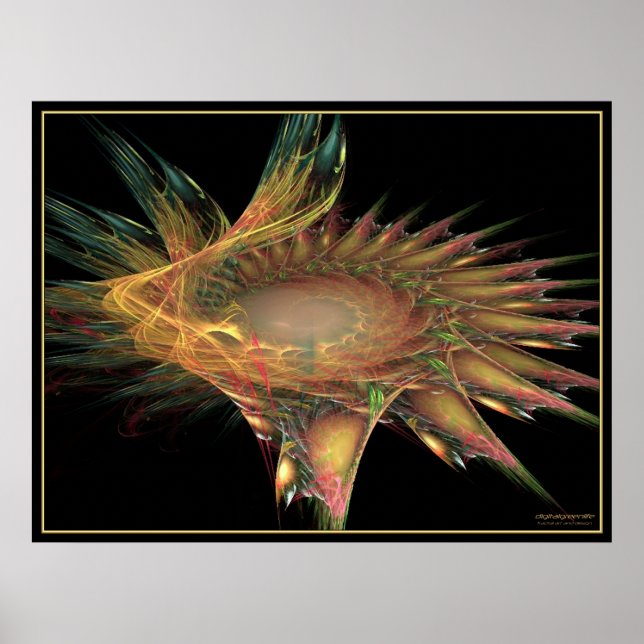 fractal flower poster (Front)