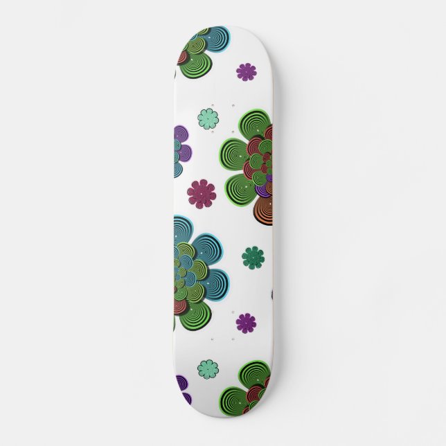 Fractal Flower Two Skateboard (Front)