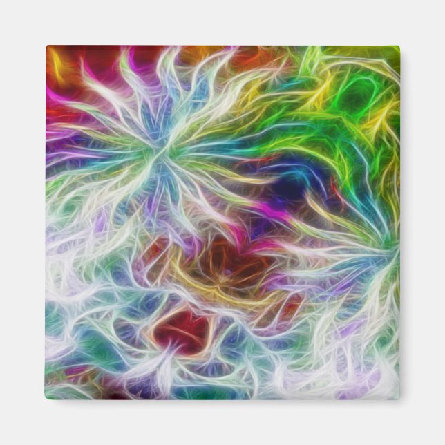 Fractal Flowers Magnet (Front)