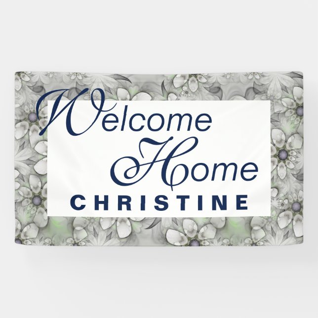 Fractal Flowers seamless pattern I + your ideas Banner (Horizontal)