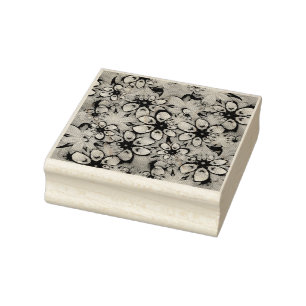Fractal Flowers seamless pattern I + your ideas Rubber Stamp