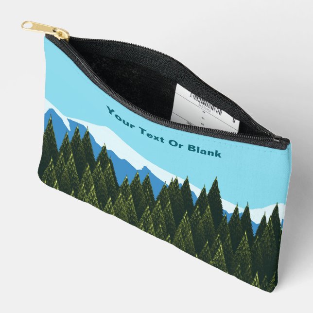 Fractal Forest Accessory Pouch (Open)