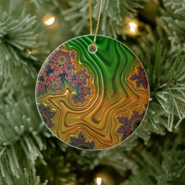 Fractal Forest Ceramic Ornament (Tree)