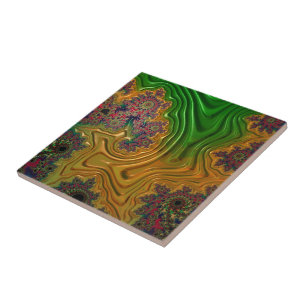 Fractal Forest Ceramic Tile