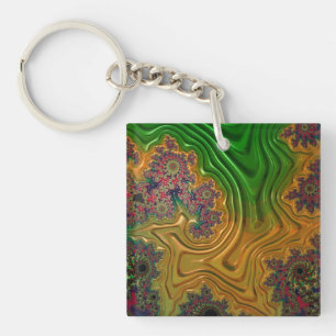 Fractal Forest  Key Ring