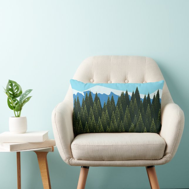 Fractal Forest Lumbar Cushion (Chair)