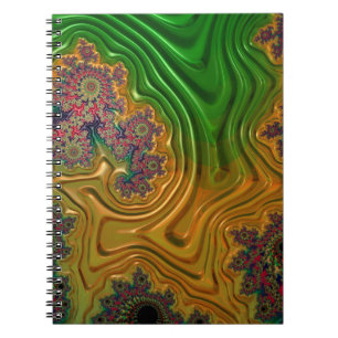 Fractal Forest Spiral Notebook