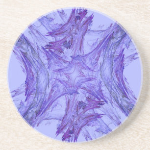 Fractal Frost Series-3---Purple coaster--1 of Coaster