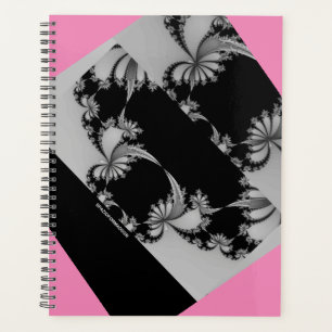 Fractal Garden grey & thulian Planner