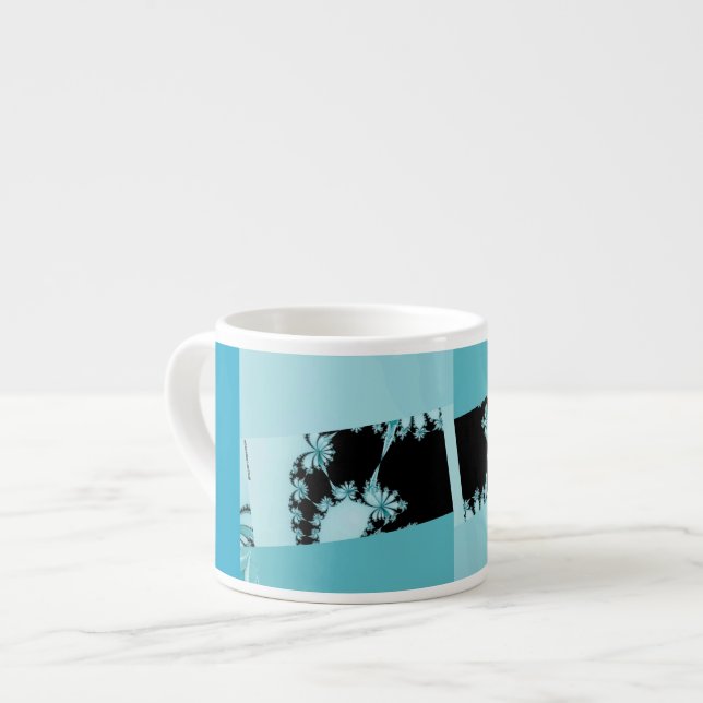 Fractal Garden lagoon Espresso Cup (Front Left)