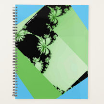 Fractal Garden lime & lagoon