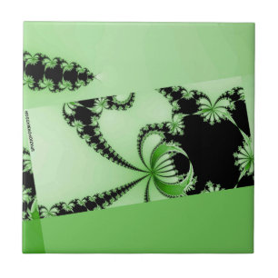 Fractal Garden mantis Ceramic Tile