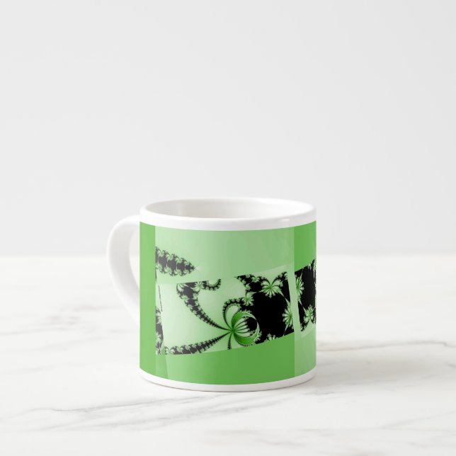 Fractal Garden mantis Espresso Cup (Front Left)
