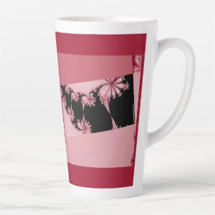 Fractal garden rose Latte Mug