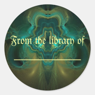 Fractal Geode Classic Round Sticker
