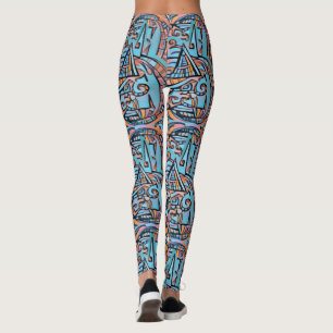 Fractal geometric psy Leggings