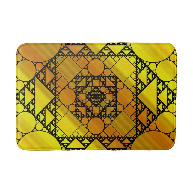 Fractal Geometry Bath Mat (Front)