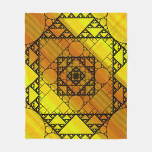 Fractal Geometry Fleece Blanket