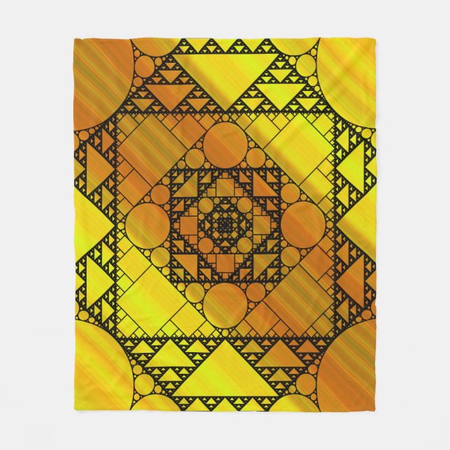 Fractal Geometry Fleece Blanket (Front)