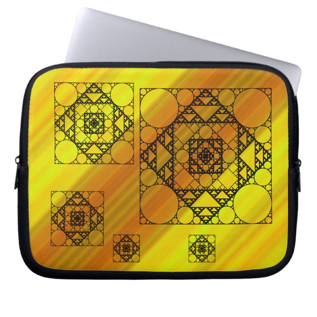 Fractal Geometry Laptop Case (Front)