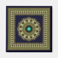 Fractal glaring star ornament