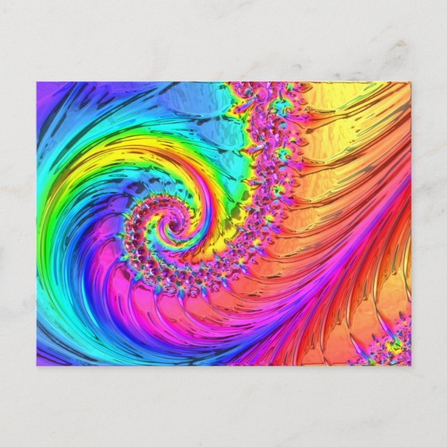Fractal Glass 6 Postcard (Front)