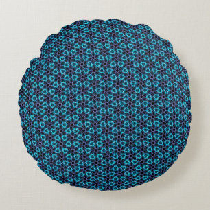 Fractal Glow Round Cushion